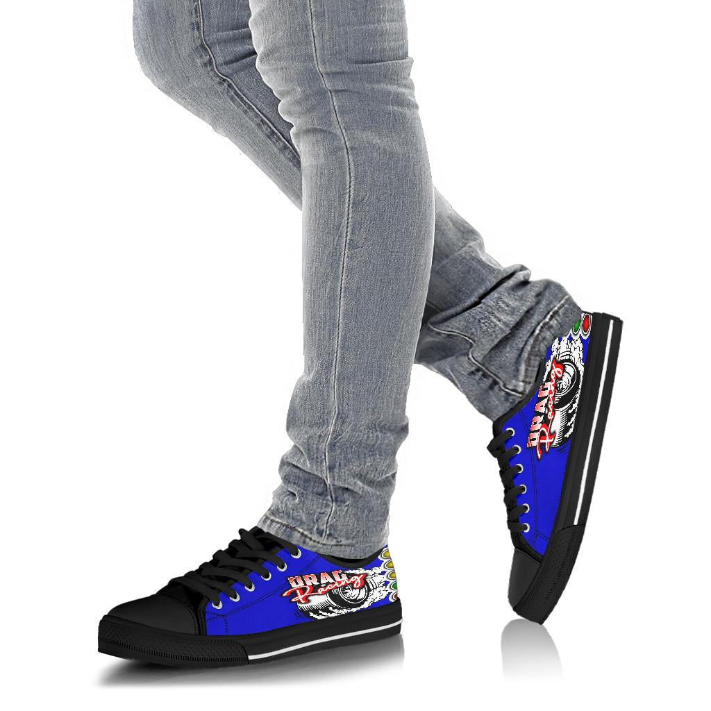 Drag Racing Low Top Shoes blue