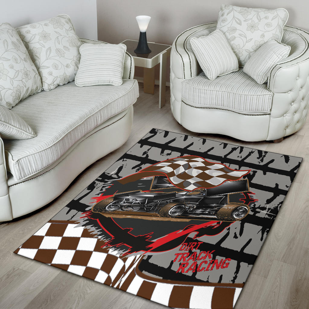 Dirt Racing Sprint Car Rug