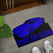 Custom shaped street stock door mat