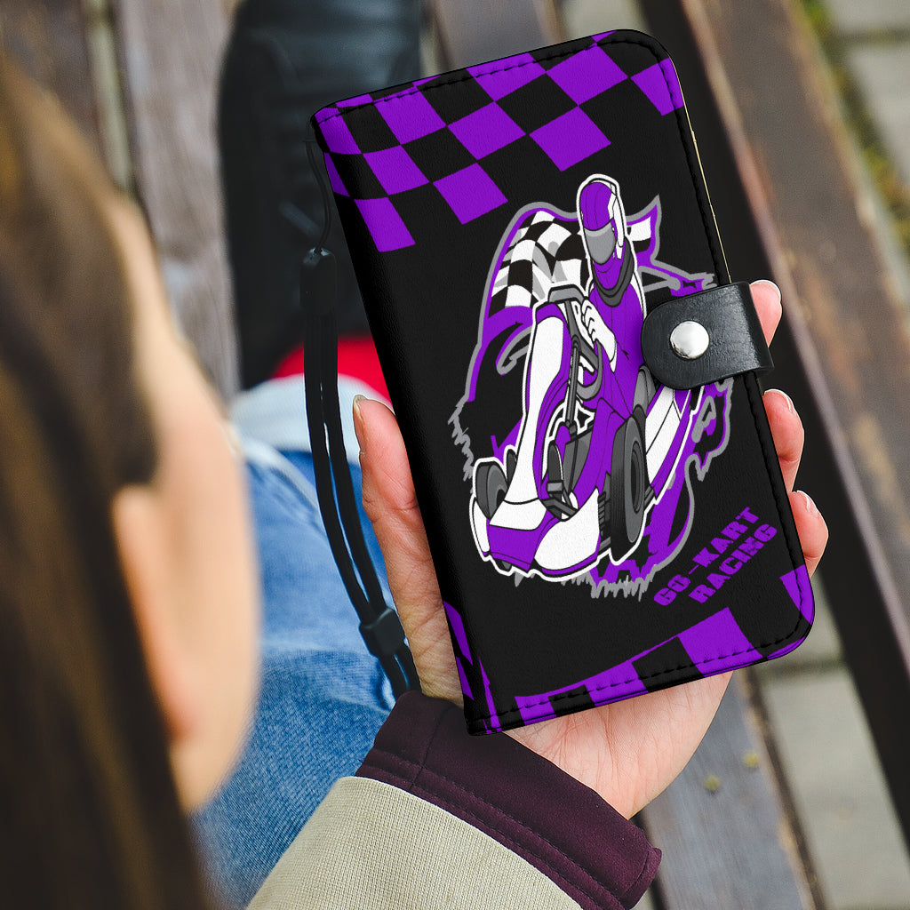 Go Kart Racing wallet phone case