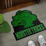 Custom Shaped Monster Trucks Door Mat