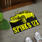 Custom Shaped Demolition Derby Door Mat