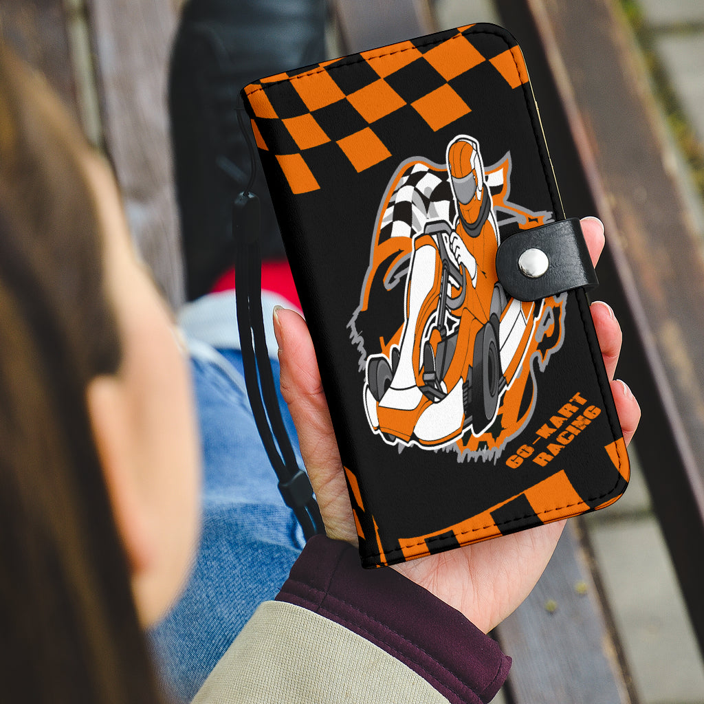 Go Kart Racing wallet phone case