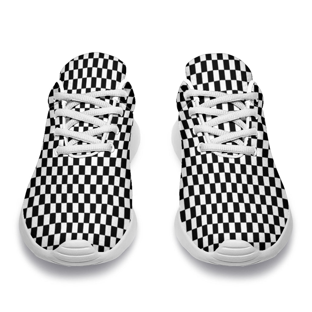 Racing Checkered Flag Sneakers White