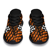 Dirt Racing Orange Muddy Sneakers