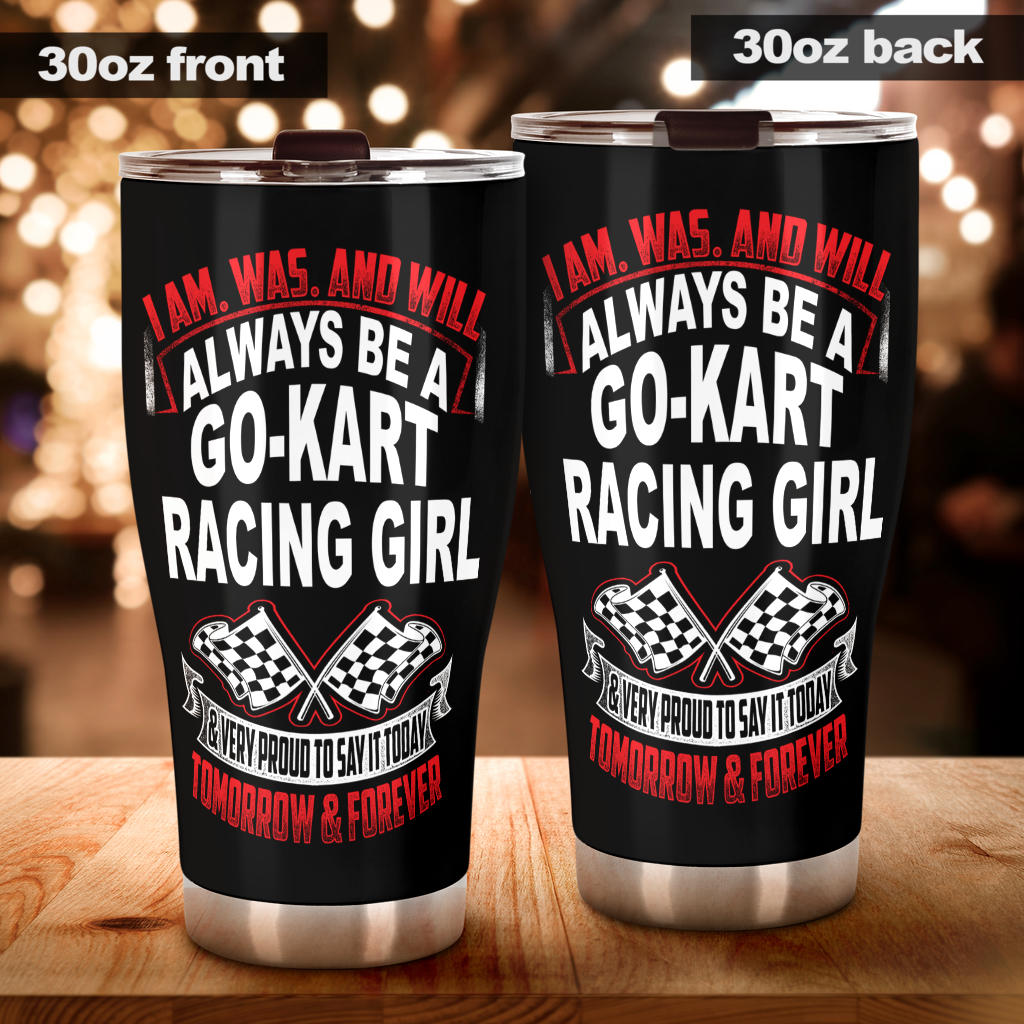 go kart racing tumbler