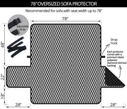Oversized Sofa Checkered Flag Protector