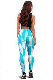 Racing Dirty Checkered Flag Leggings