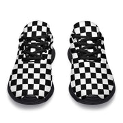 custom womens checkered racing sneakers