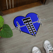 Custom Drag Racing Heartbeat Door Mat