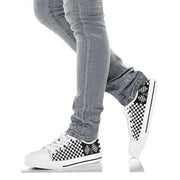 Racing Checkered Flag Low Top Shoes