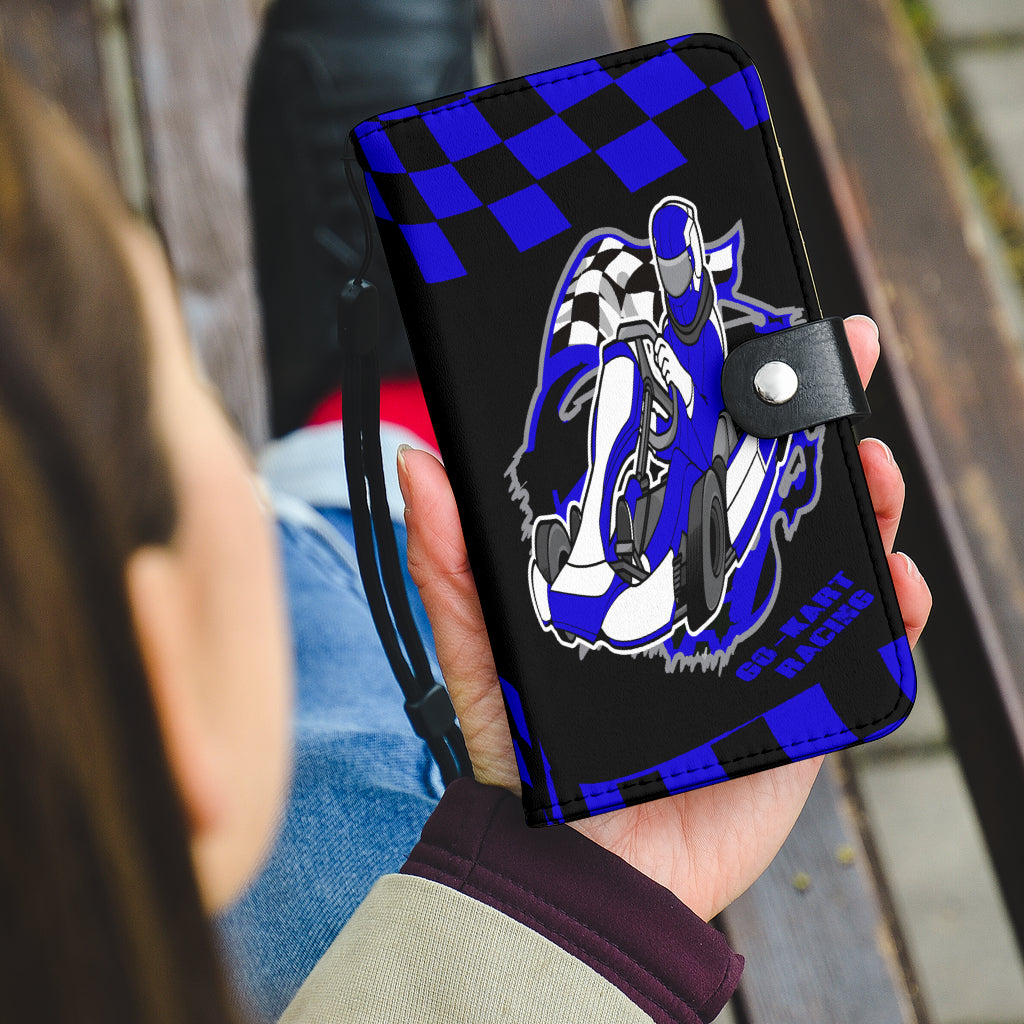 Go Kart Racing wallet phone case