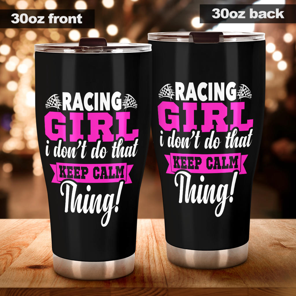 racing girl tumbler