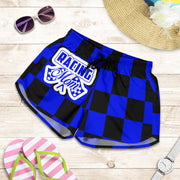 Racing Mom Checkered Shorts