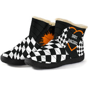 Dirt Racing Heart Cozy Winter Boots