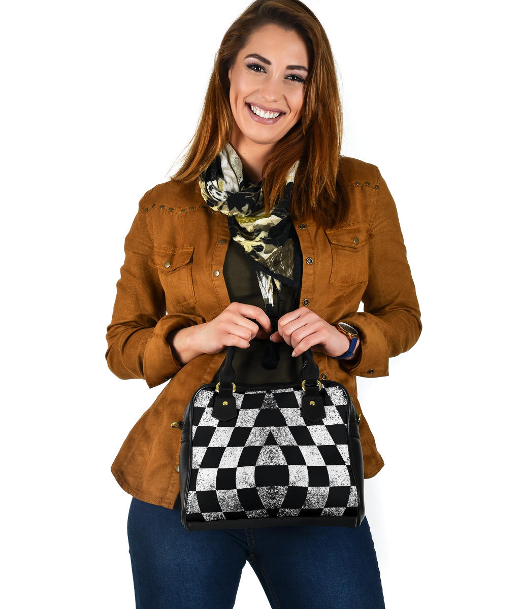 Racing Dirty Checkered purse