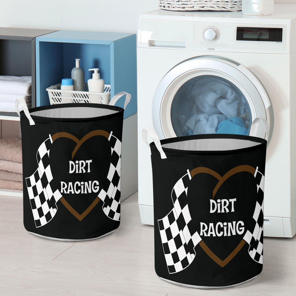 Dirt Racing Laundry Basket