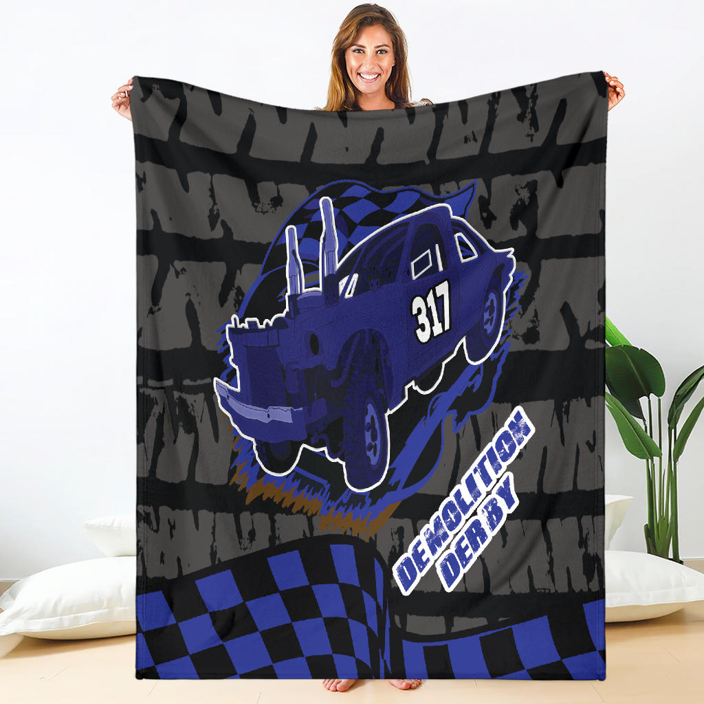 Custom Demolition Derby Blanket N317