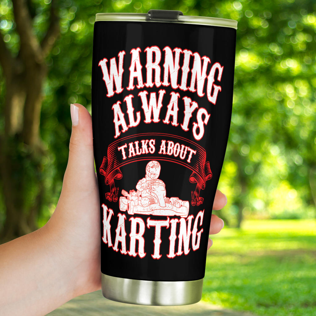 go kart racing tumbler