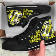 Go-kart racing high top shoes