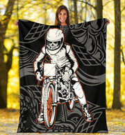 Motorcycle Skull Blanket