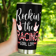 racing girl tumbler