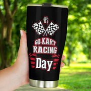 go kart racing tumbler