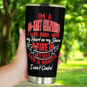 go kart racing girl tumbler