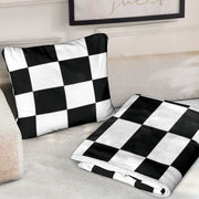 Racing Checkered Flag Pillow Blanket