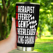 racing Grandma tumbler