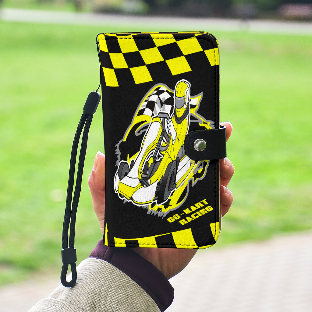 Go Kart Racing wallet phone case