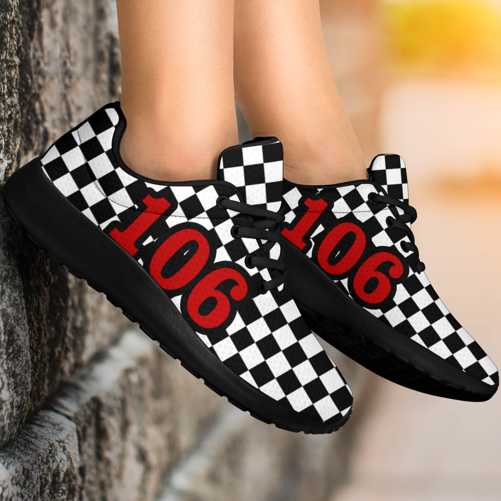 racing checkered shoes