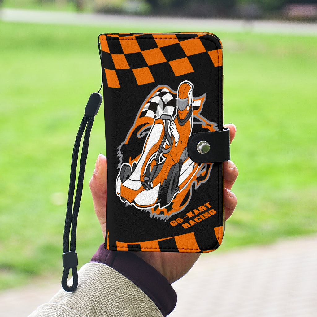 Go Kart Racing wallet phone case