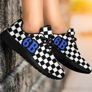 custom racing sneakers number 6B Royal Blue