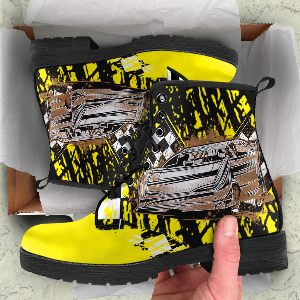 Racing Boots Late Model Yellow