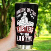 go kart racing tumbler