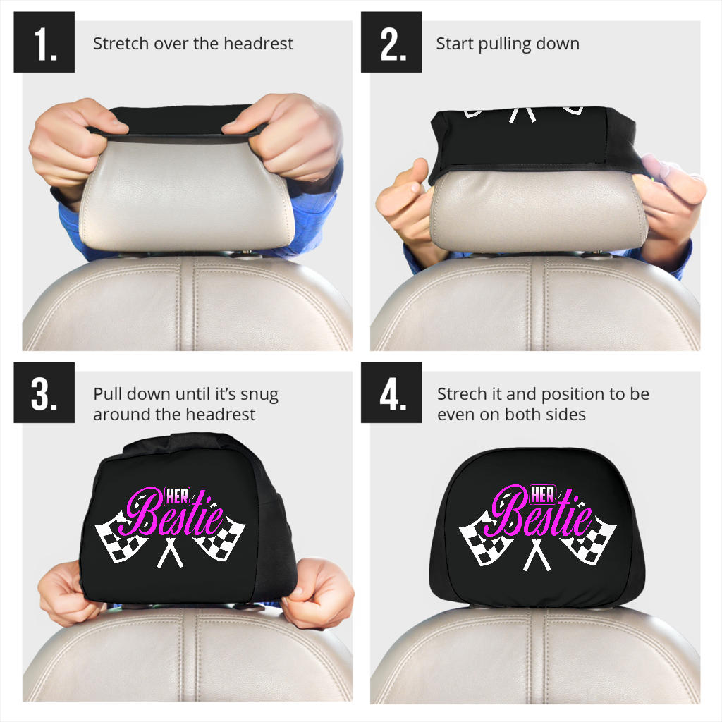 racing Car Seat Headrest Covers
