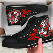 Go-kart racing high top shoes