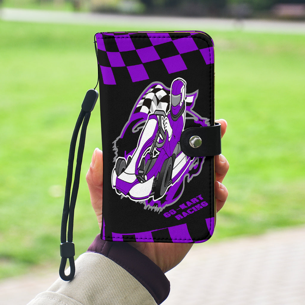 Go Kart Racing wallet phone case