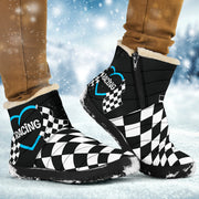 Racing Heart Cozy Winter Boots
