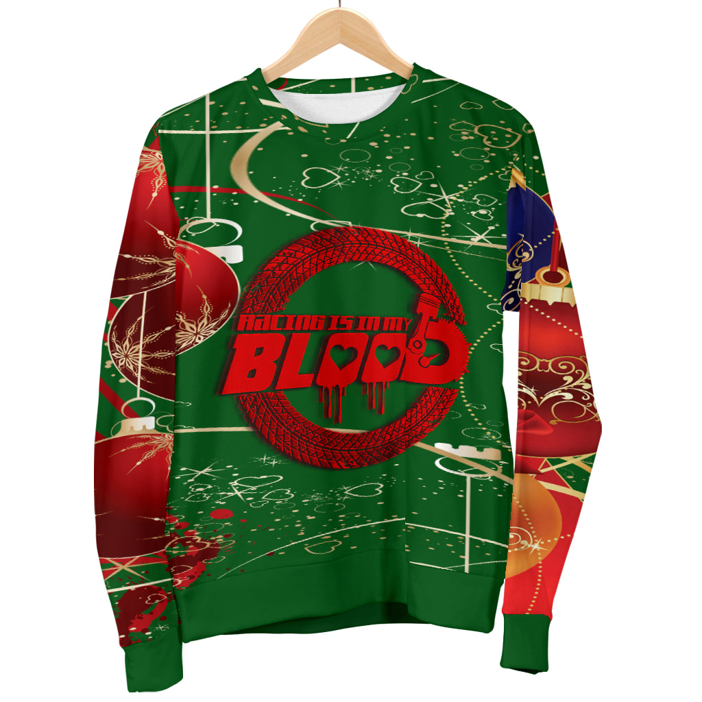 Racing Is In My Blood Ugly Men's Sweater