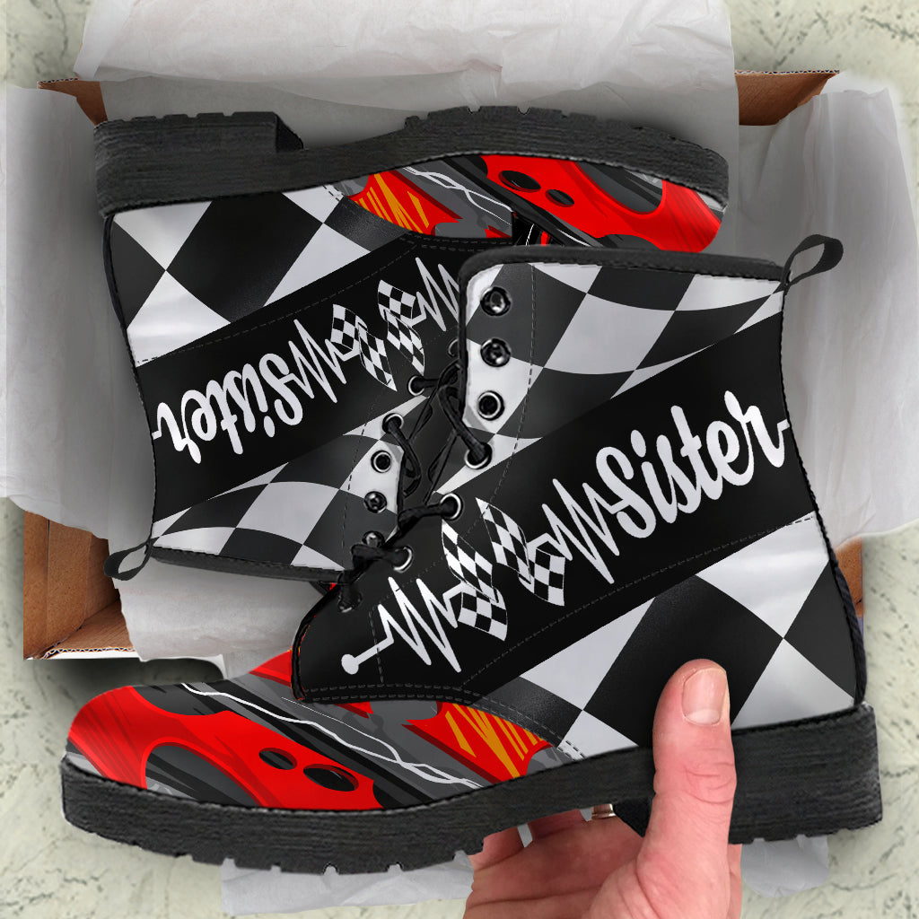 Racing Sister Heartbeat Boots