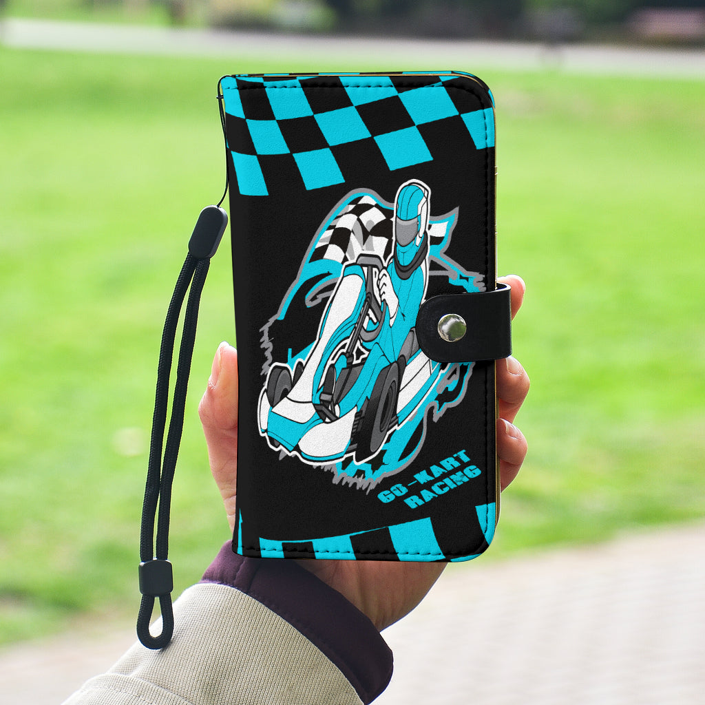 Go Kart Racing wallet phone case