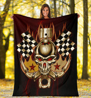 Racing Skull Blanket