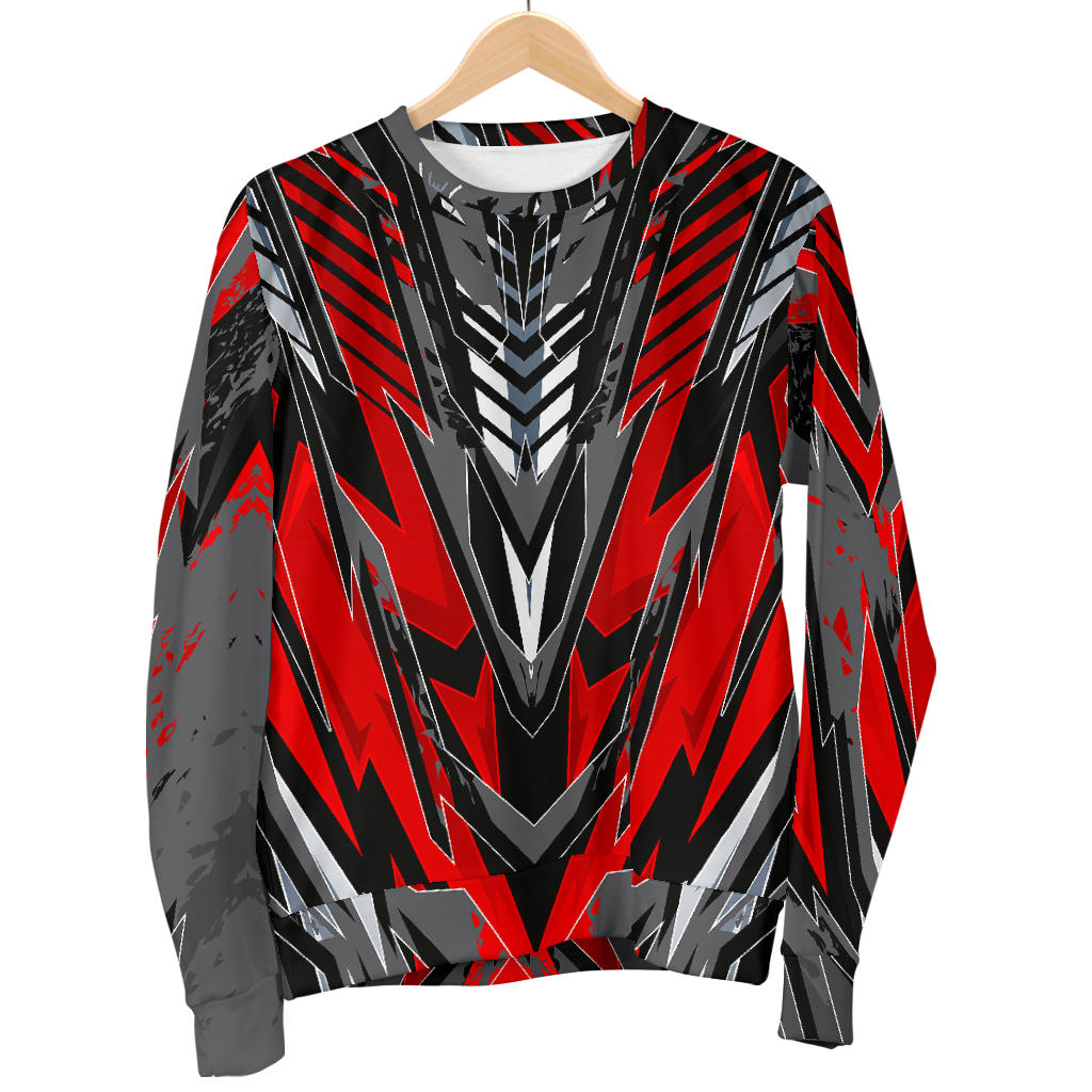 Racing Style Wild Red & Grey Colorful Vibe Women's Sweater