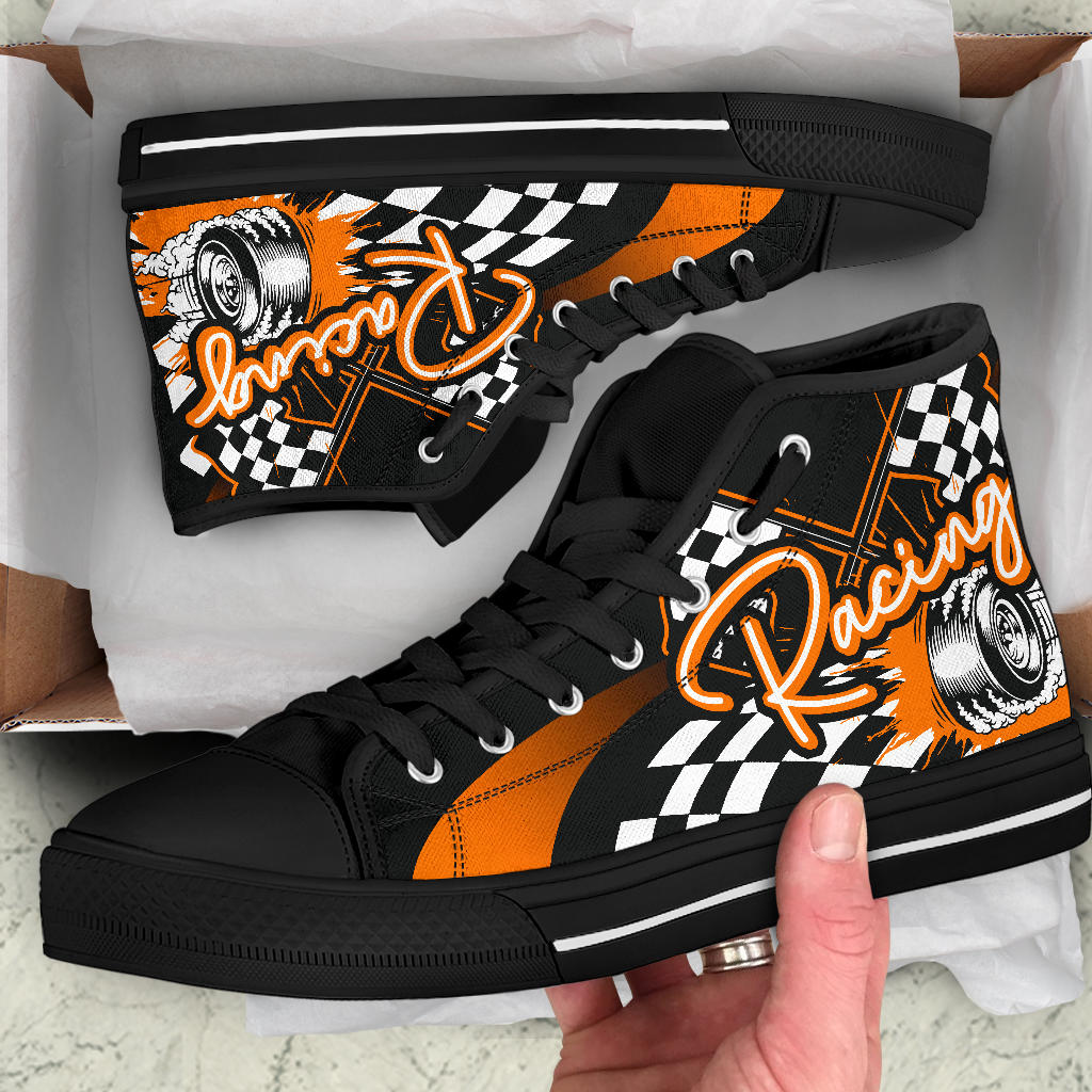 Racing High Top Shoes orange