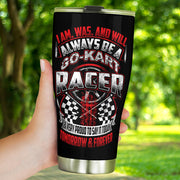 go kart racing tumbler