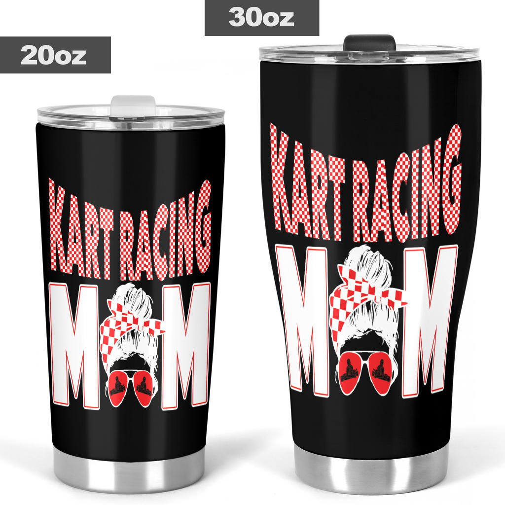 go kart racing mom tumbler