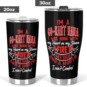 go kart racing nana tumbler