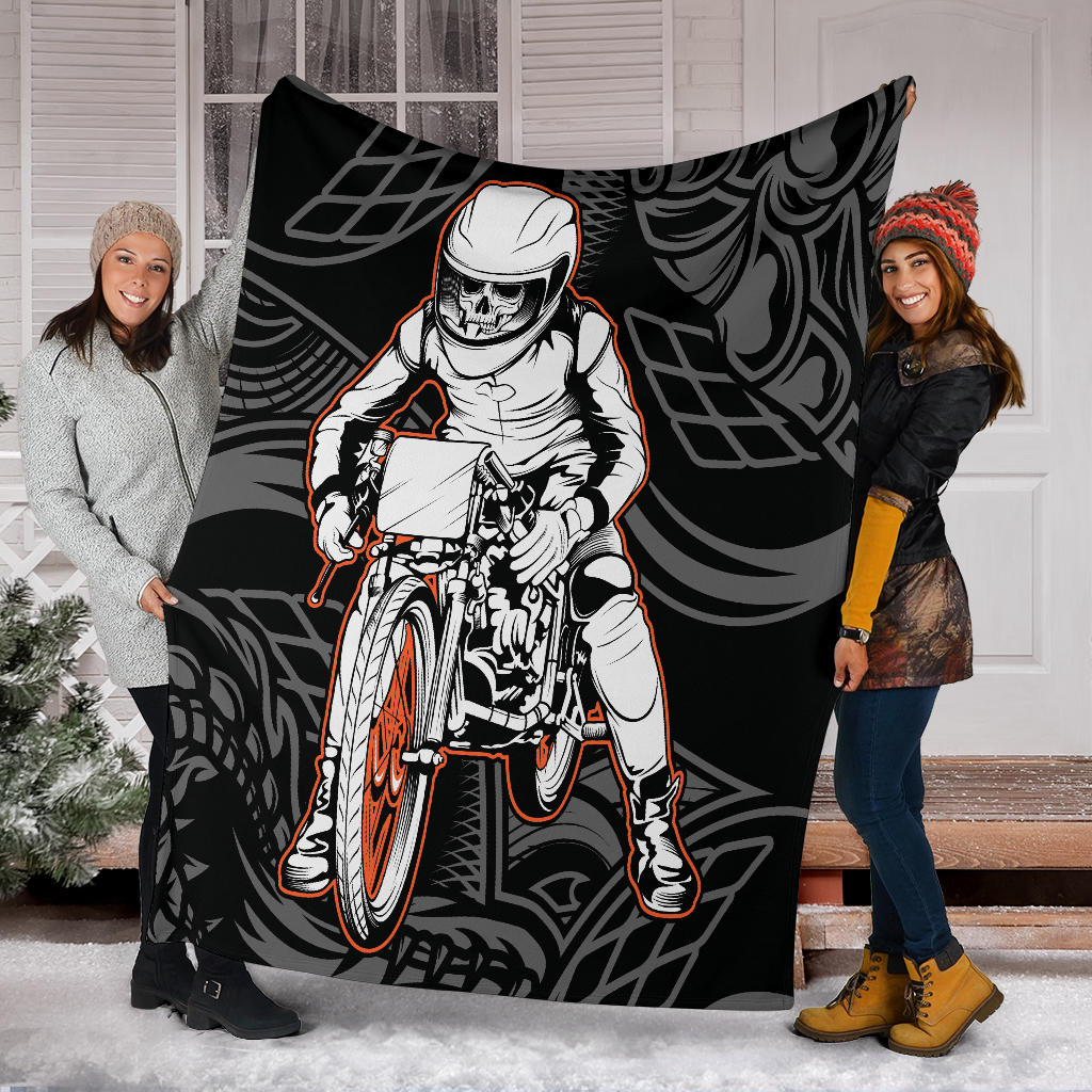 Motorcycle Skull Blanket